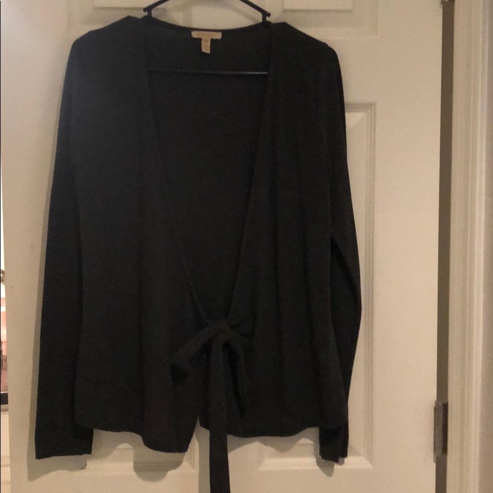 Anthropologie gray cardigan